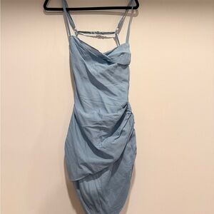 Jacquemus Light Blue Backless Dress